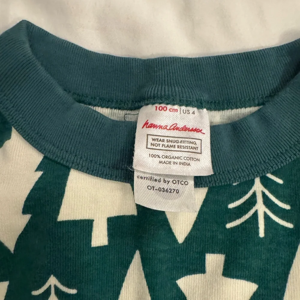 NWOT Hanna Andersson Christmas Tree pajamas